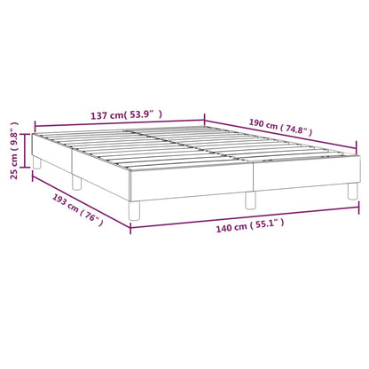 Boxspringbettgestell Hellgrau 140x190 cm Stoff