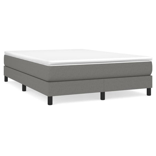 Boxspringbettgestell Dunkelgrau 140x190 cm Stoff