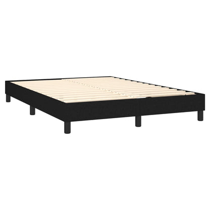 Boxspringbettgestell Schwarz 140x190 cm Stoff