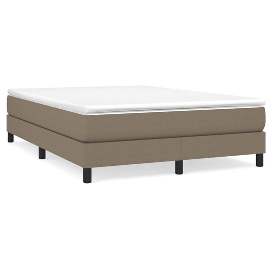 Boxspringbettgestell Taupe 140x190 cm Stoff