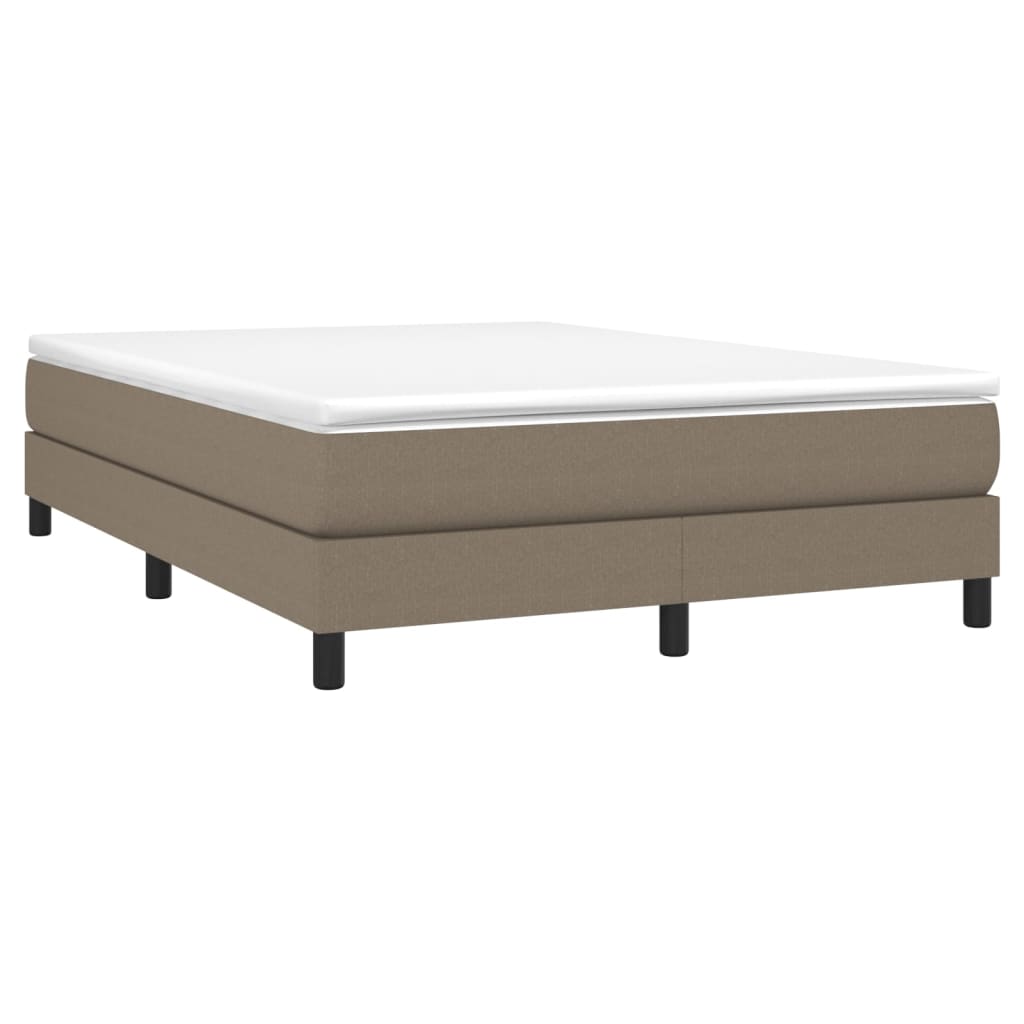 Boxspringbettgestell Taupe 140x190 cm Stoff