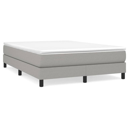 Boxspringbettgestell Hellgrau 140x200 cm Stoff