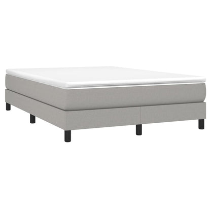 Boxspringbettgestell Hellgrau 140x200 cm Stoff