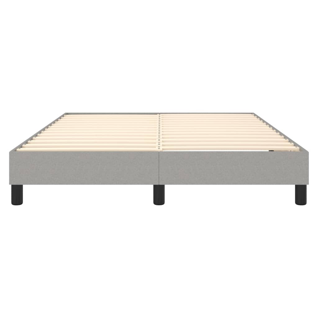 Boxspringbettgestell Hellgrau 140x200 cm Stoff