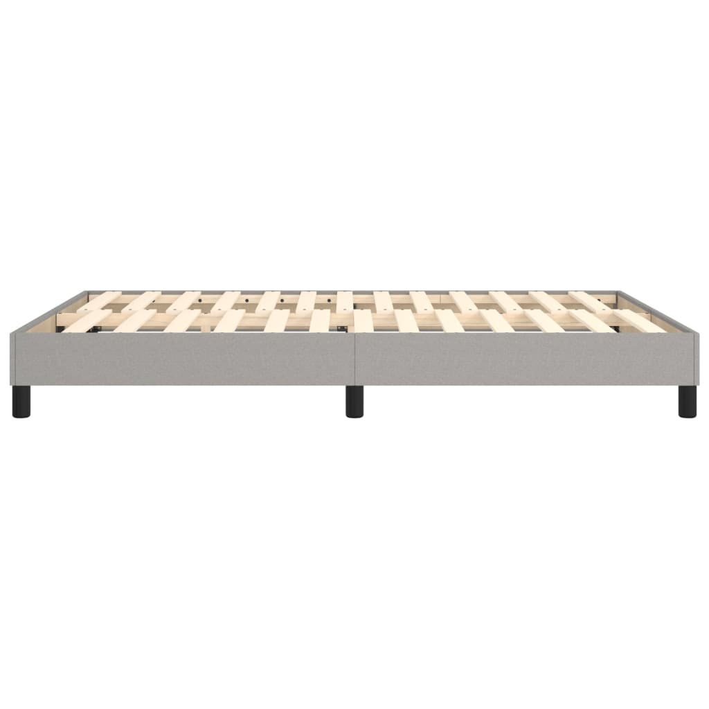 Boxspringbettgestell Hellgrau 140x200 cm Stoff