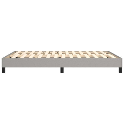 Boxspringbettgestell Hellgrau 140x200 cm Stoff