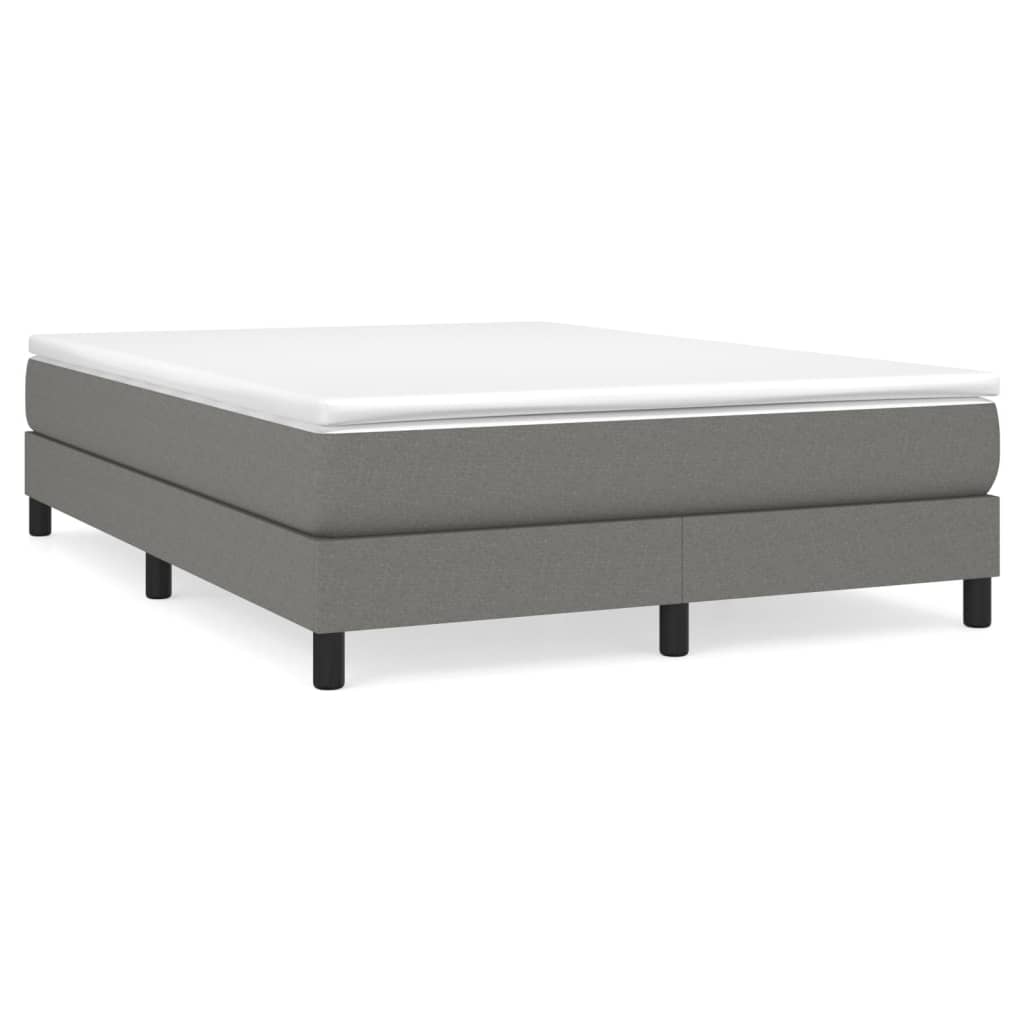 Boxspringbettgestell Dunkelgrau 140x200 cm Stoff