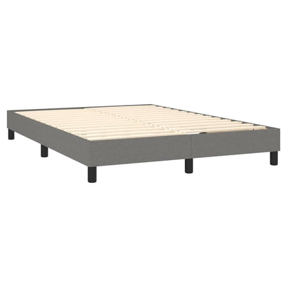 Boxspringbettgestell Dunkelgrau 140x200 cm Stoff