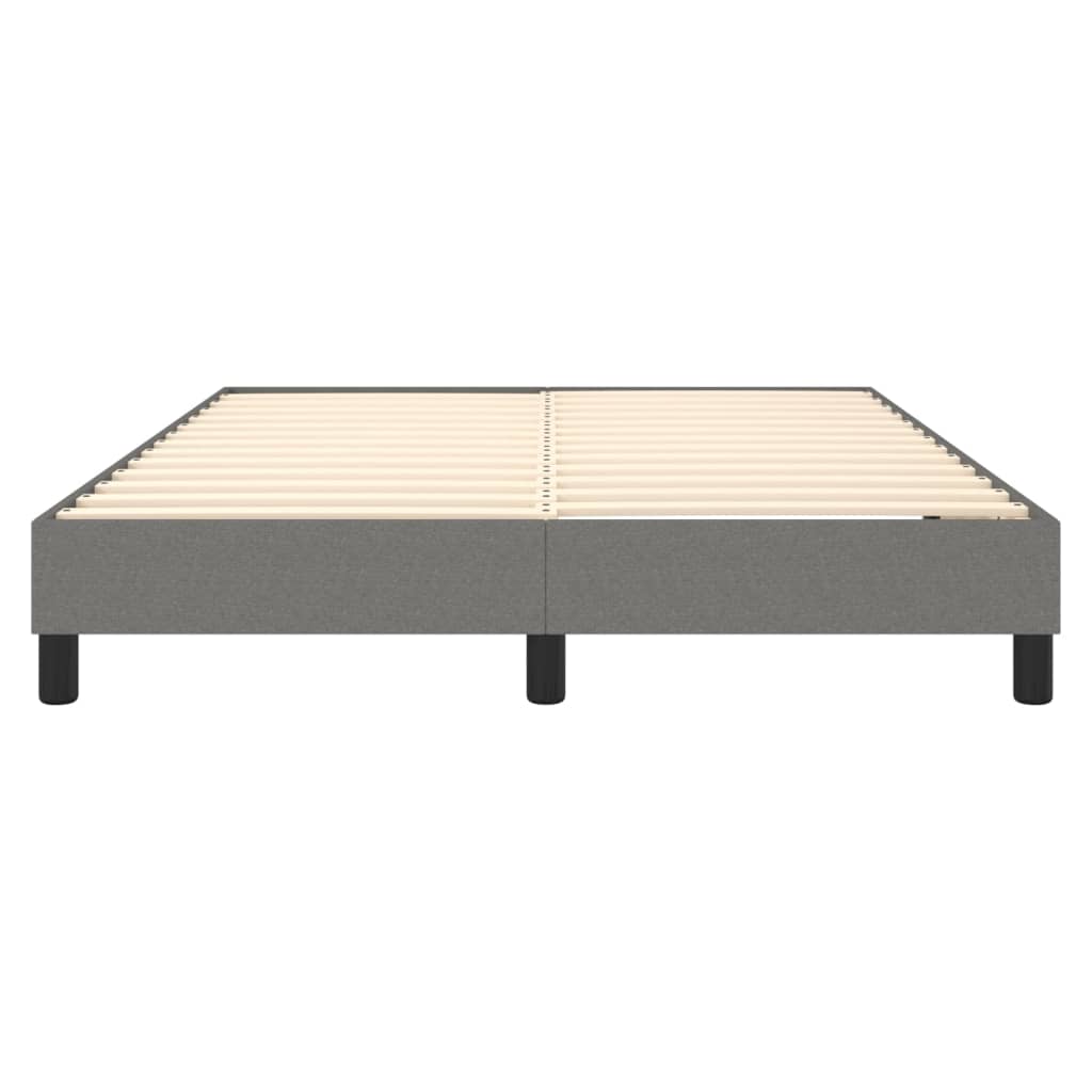 Boxspringbettgestell Dunkelgrau 140x200 cm Stoff