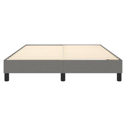 Boxspringbettgestell Dunkelgrau 140x200 cm Stoff