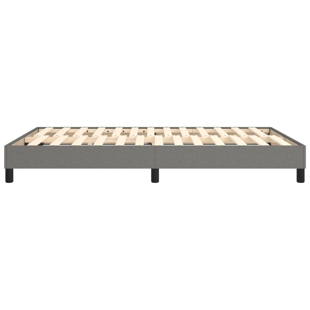 Boxspringbettgestell Dunkelgrau 140x200 cm Stoff