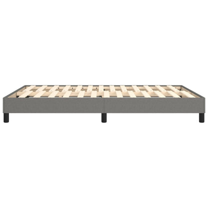 Boxspringbettgestell Dunkelgrau 140x200 cm Stoff
