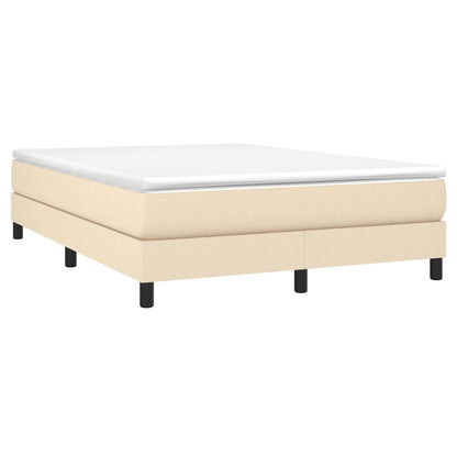 Boxspringbettgestell Creme 140x200 cm Stoff
