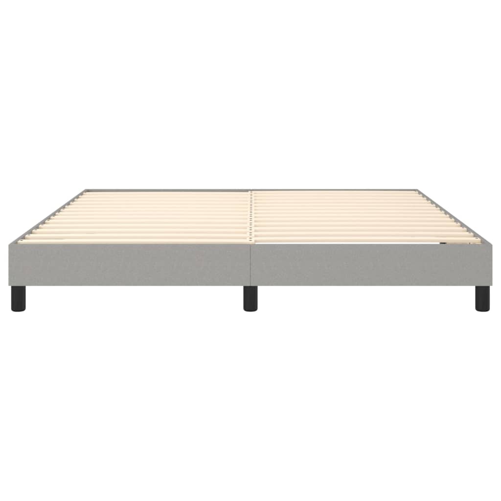 Boxspringbettgestell Hellgrau 160x200 cm Stoff