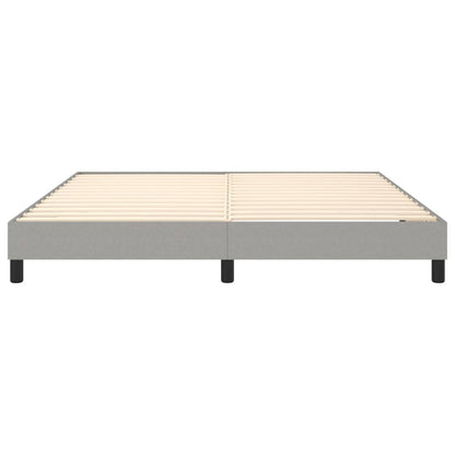 Boxspringbettgestell Hellgrau 160x200 cm Stoff