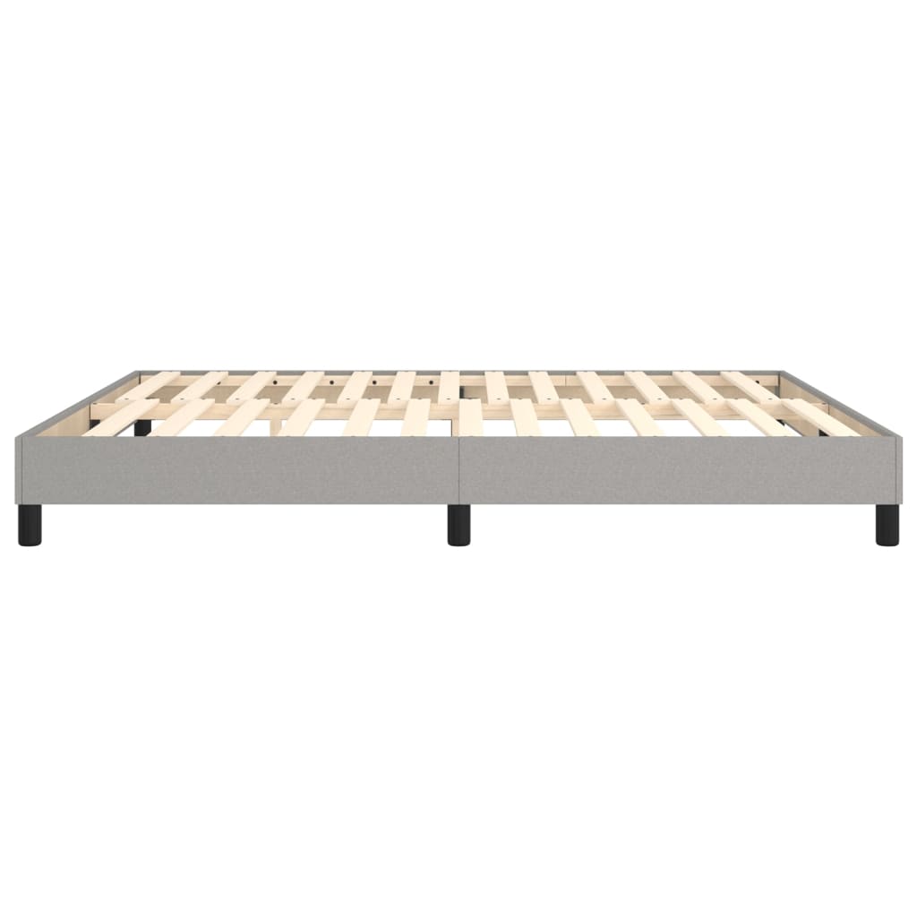 Boxspringbettgestell Hellgrau 160x200 cm Stoff