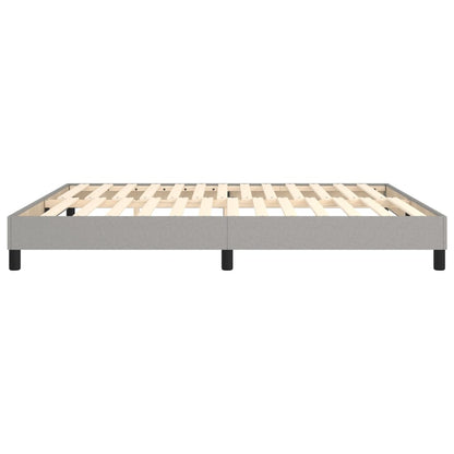 Boxspringbettgestell Hellgrau 160x200 cm Stoff