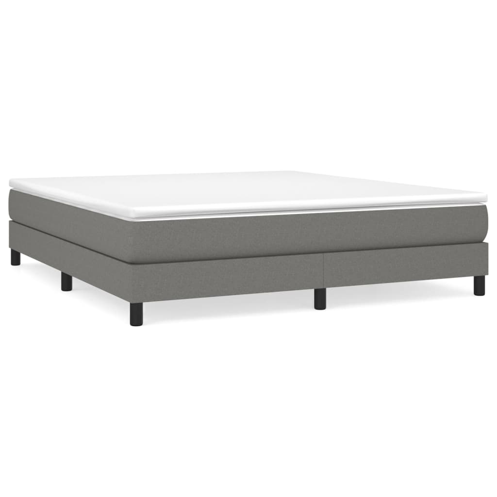 Boxspringbettgestell Dunkelgrau 160x200 cm Stoff