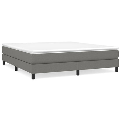 Boxspringbettgestell Dunkelgrau 160x200 cm Stoff