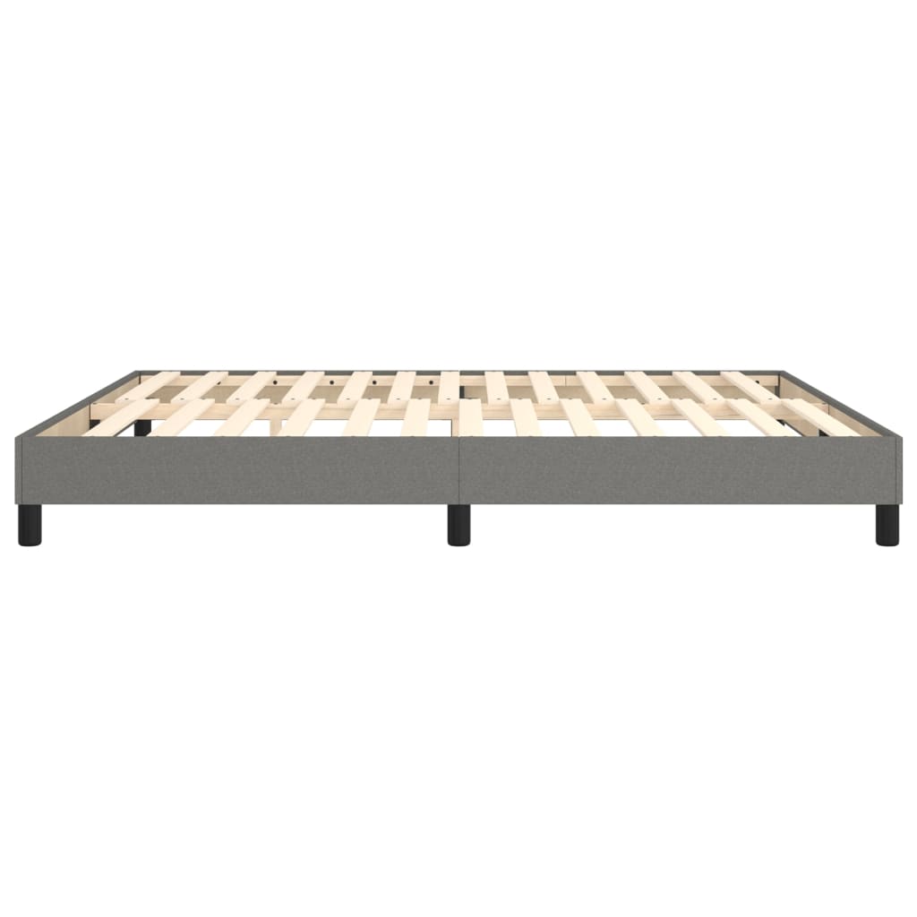 Boxspringbettgestell Dunkelgrau 160x200 cm Stoff