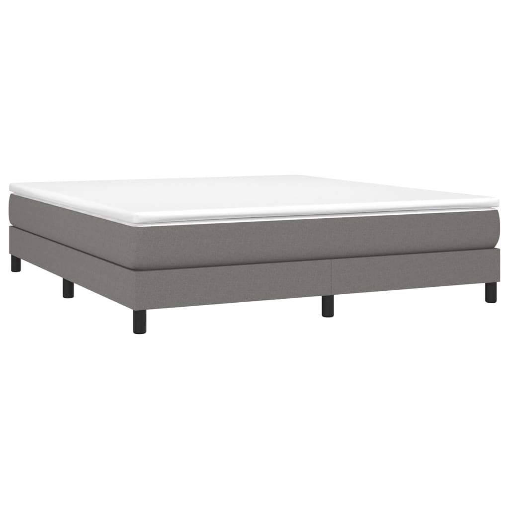 Boxspringbettgestell Dunkelgrau 180x200 cm Stoff