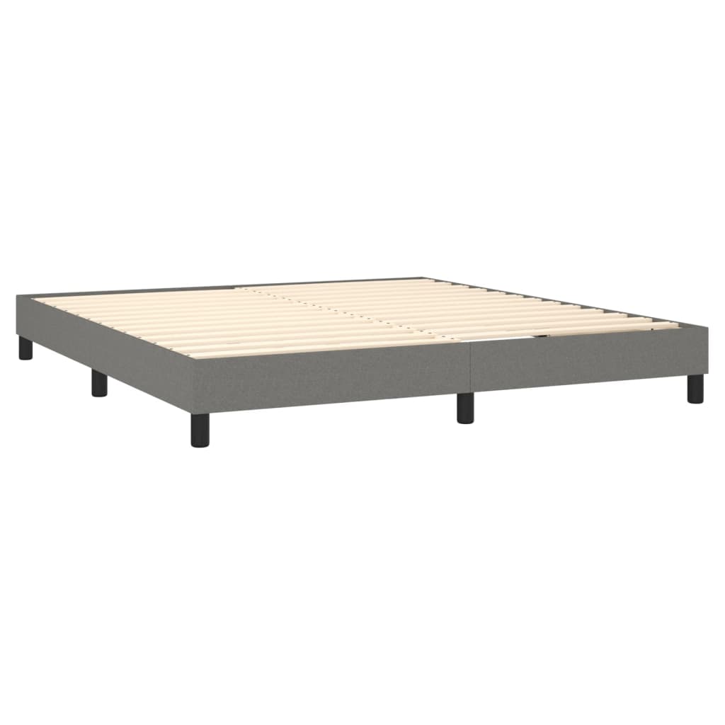 Boxspringbettgestell Dunkelgrau 180x200 cm Stoff