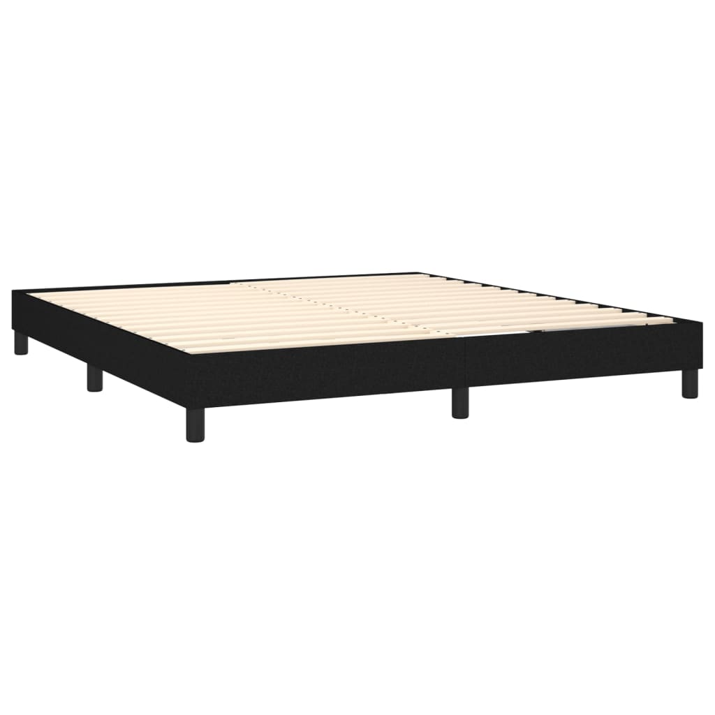 Boxspringbettgestell Schwarz 180x200 cm Stoff