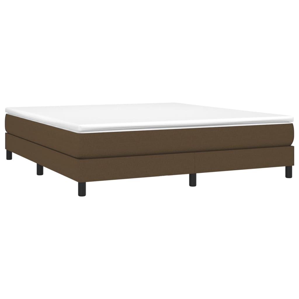 Boxspringbettgestell Dunkelbraun 180x200 cm Stoff
