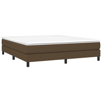 Boxspringbettgestell Dunkelbraun 180x200 cm Stoff