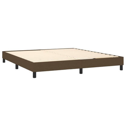 Boxspringbettgestell Dunkelbraun 180x200 cm Stoff
