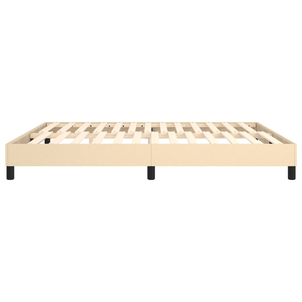 Boxspringbettgestell Creme 180x200 cm Stoff