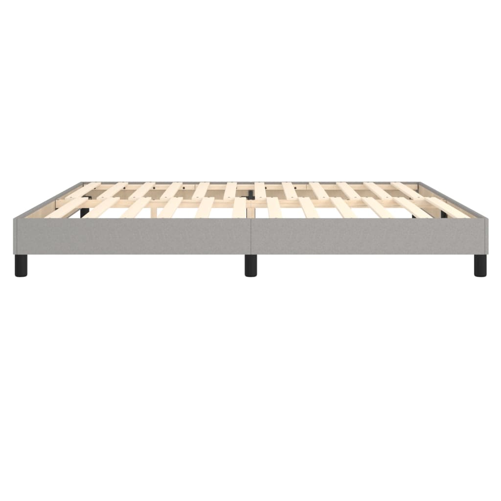 Boxspringbettgestell Hellgrau 200x200 cm Stoff