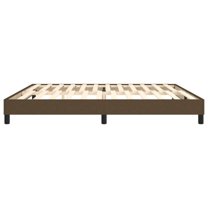 Boxspringbettgestell Dunkelbraun 200x200 cm Stoff