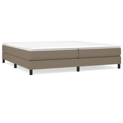 Boxspringbettgestell Taupe 200x200 cm Stoff
