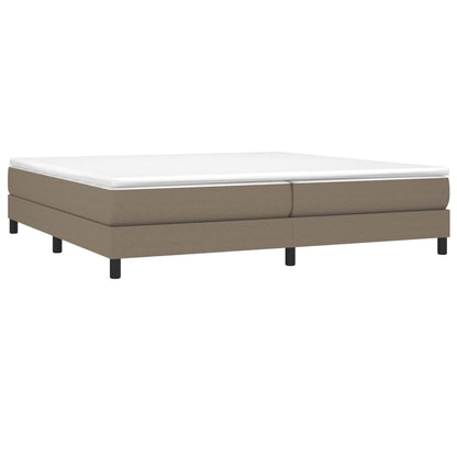 Boxspringbettgestell Taupe 200x200 cm Stoff