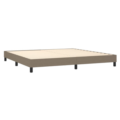 Boxspringbettgestell Taupe 200x200 cm Stoff