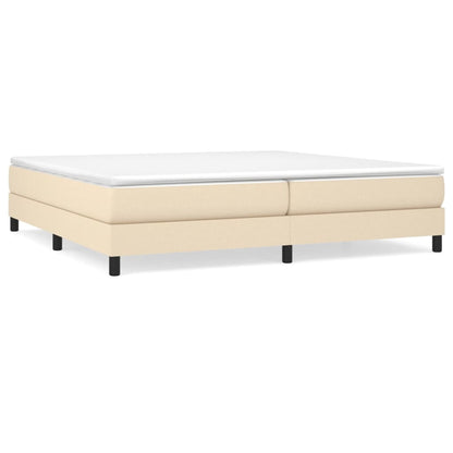 Boxspringbettgestell Creme 200x200 cm Stoff