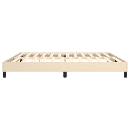 Boxspringbettgestell Creme 200x200 cm Stoff
