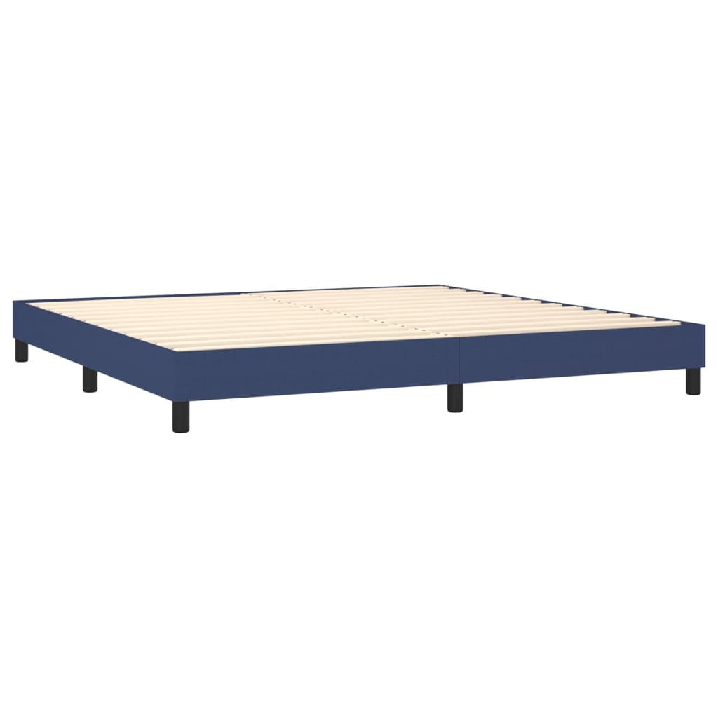 Boxspringbettgestell Blau 200x200 cm Stoff