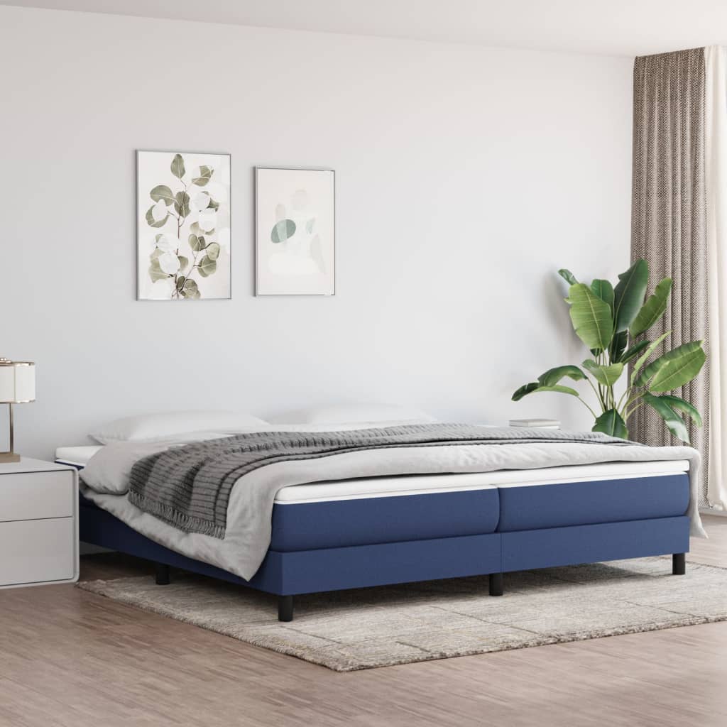 Boxspringbettgestell Blau 200x200 cm Stoff