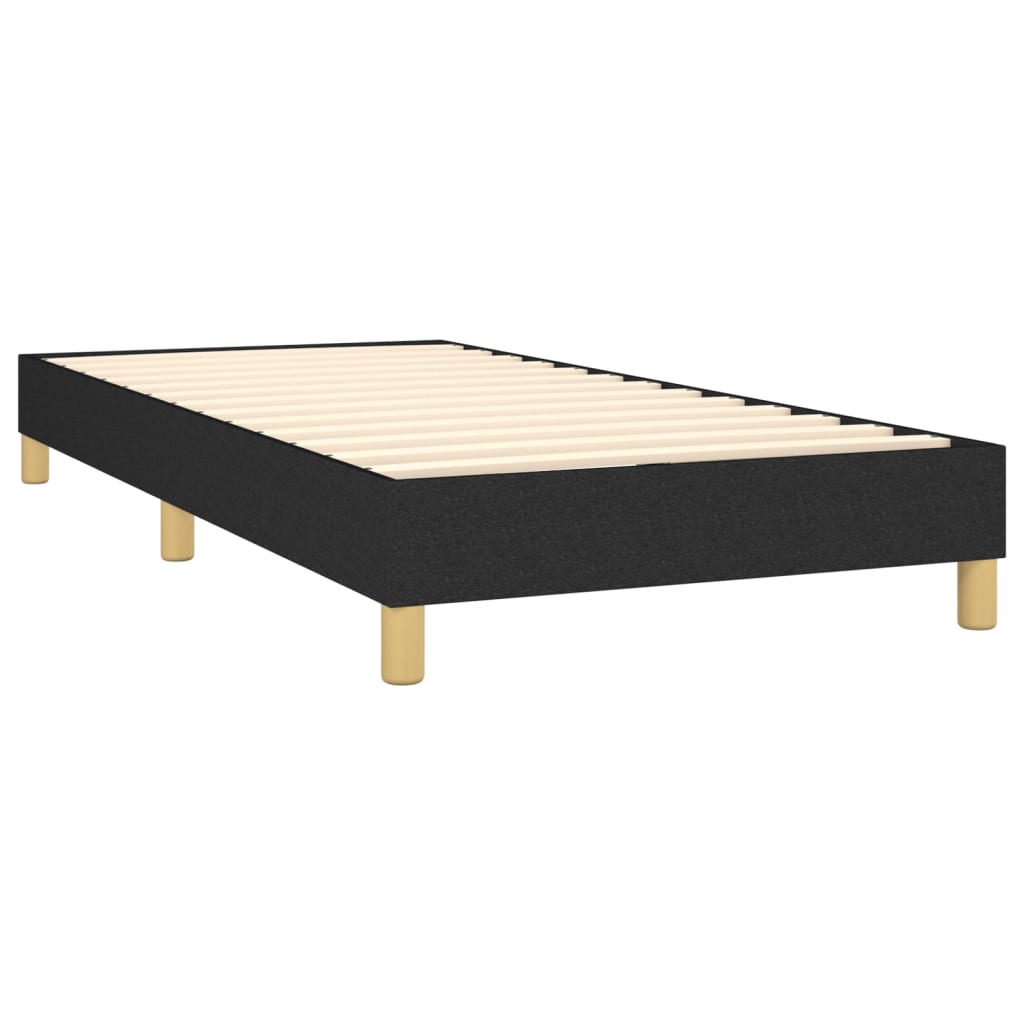 Boxspringbettgestell Schwarz 80x200 cm Stoff