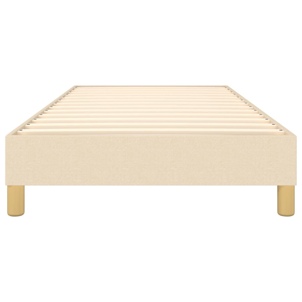Boxspringbettgestell Creme 80x200 cm Stoff