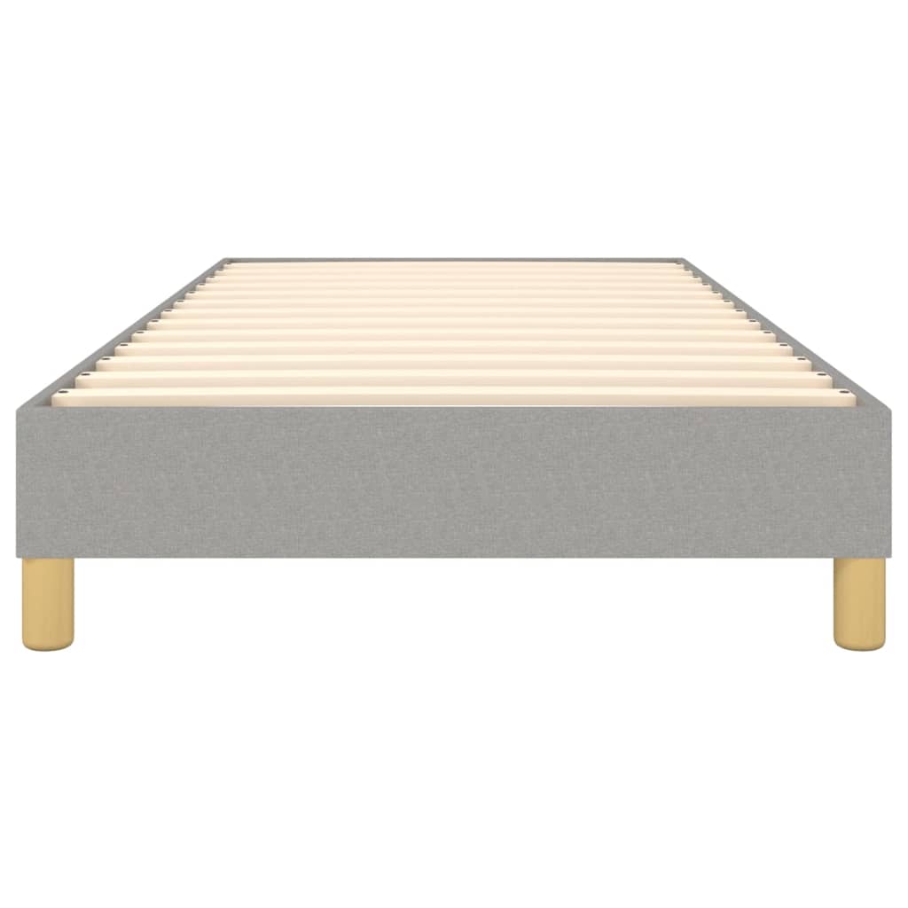 Boxspringbettgestell Hellgrau 100x200 cm Stoff