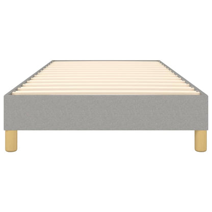 Boxspringbettgestell Hellgrau 100x200 cm Stoff