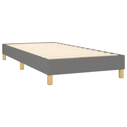 Boxspringbettgestell Dunkelgrau 100x200 cm Stoff