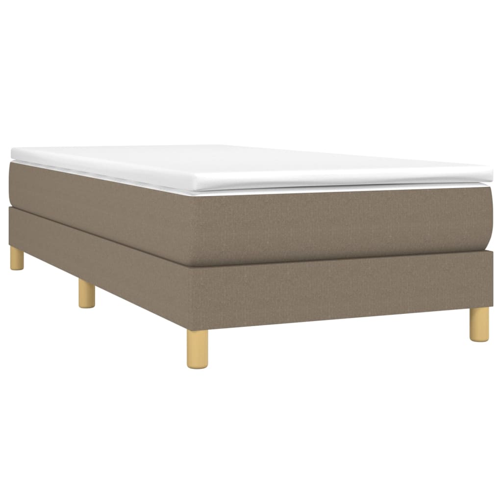 Boxspringbettgestell Taupe 100x200 cm Stoff