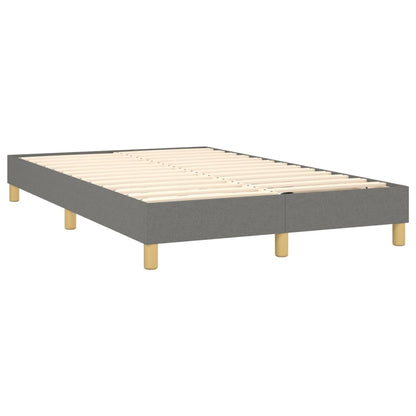 Boxspringbettgestell Dunkelgrau 120x200 cm Stoff