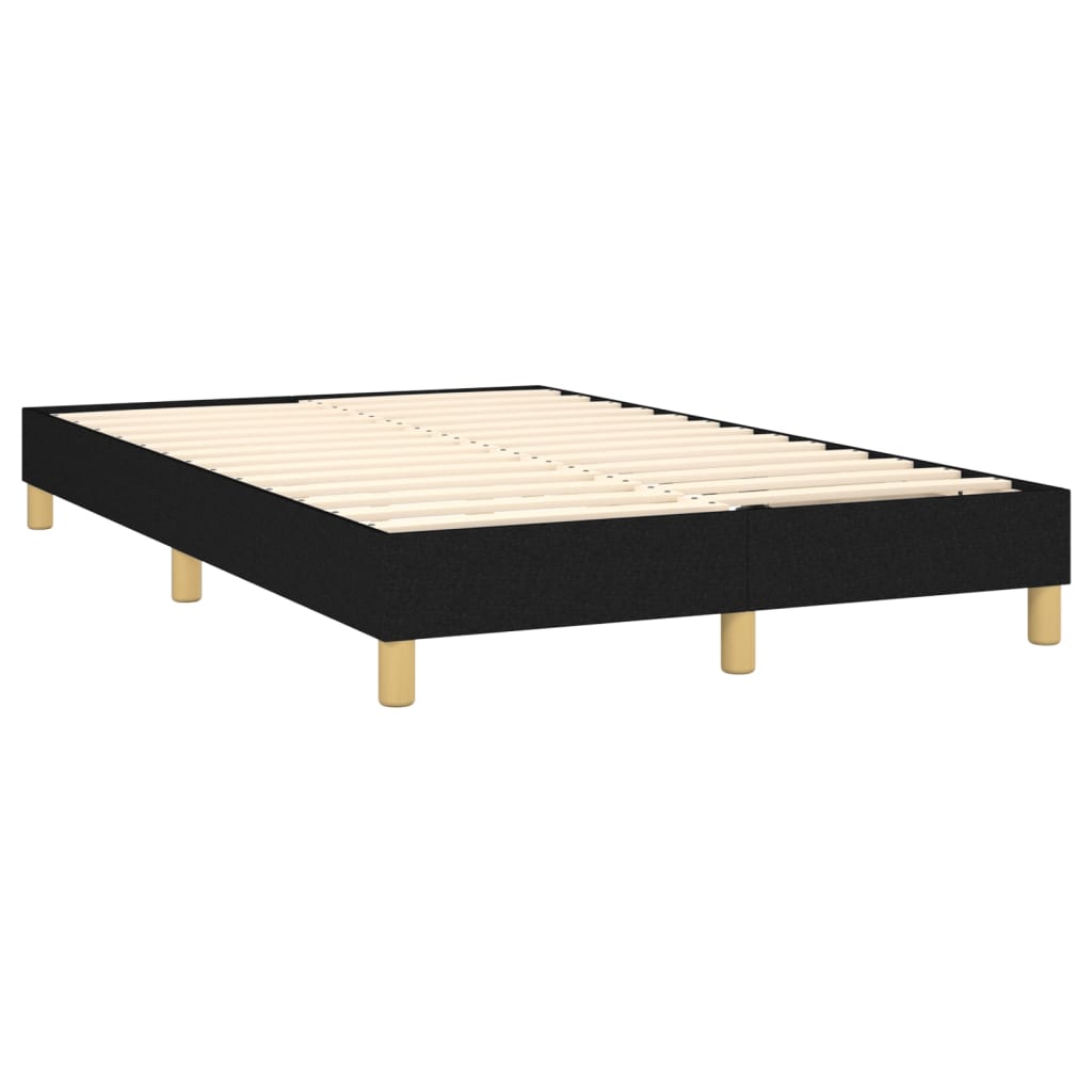 Boxspringbettgestell Schwarz 120x200 cm Stoff
