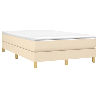 Boxspringbettgestell Creme 120x200 cm Stoff