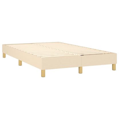 Boxspringbettgestell Creme 120x200 cm Stoff